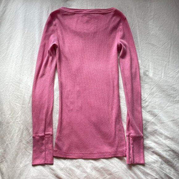 Pink Y2K Aeropostale Waffleknit Top - Picture 8 of 8